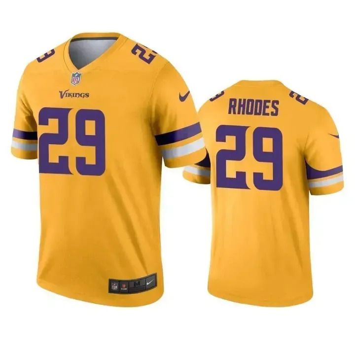 Men Minnesota Vikings #29 Xavier Rhodes Nike Gold Inverted Legend NFL Jersey